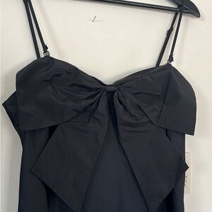 A New Day Elegant Black Bow Dress NWT